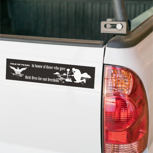 Veteran Memorial Vale of Tears Remembrance Bumpersticker (Op Truck)