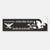Veteran Memorial Vale of Tears Remembrance Bumpersticker (Voorkant)