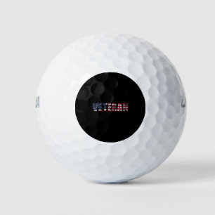 Veteran met VS-vlag, VS-Veteraan-Amerika Golfballen