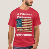 Veteran Navy Proud T-shirt (Voorkant)
