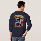 Veteran Patriot USA Flag van Motorcycle personalis T-shirt (Achterkant volledig)