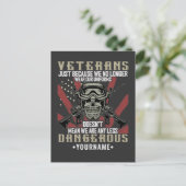Veteran Patriotic USA Funny Humor Briefkaart (Staand voorkant)