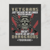 Veteran Patriotic USA Funny Humor Briefkaart (Voorkant)
