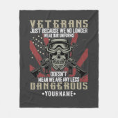 Veteran Patriotic USA Funny Humor Fleece Deken (Voorkant)