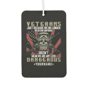 Veteran Patriotic USA Funny Humor Luchtverfrisser