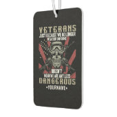 Veteran Patriotic USA Funny Humor Luchtverfrisser (Links)