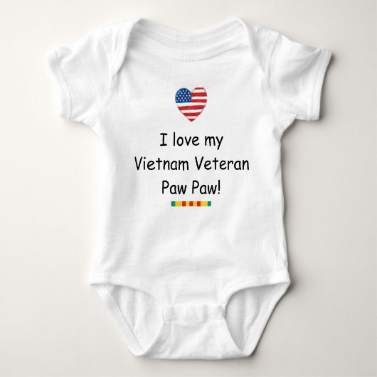 Veteran Paw Creeper uit Vietnam Romper (Voorkant)