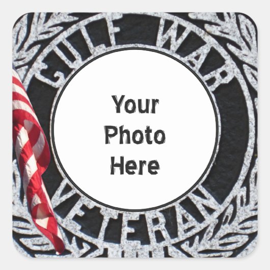 Veteran Persian Golf War Foto Sticker (Voorkant)
