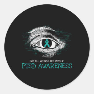 Veteran PTSD Awareness Suicide Prevention Militair Ronde Sticker