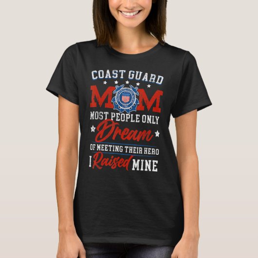 Veteran Quotes Coast Guard Mam T-shirt (Voorkant)