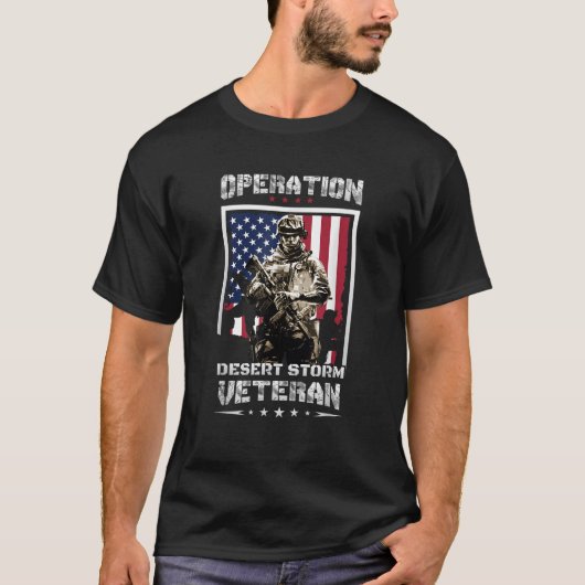 Veteran Shirt Operation Desert Storm T - shirts Ma (Voorkant)