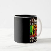 Veteran Shirten veteranenvaders van papa Oppa Viet Tweekleurige Koffiemok (Voorkant rechts)
