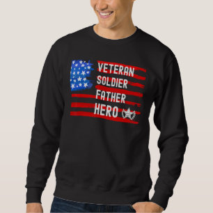 Veteran Soldaat Vader Hero Pap Dag Trui