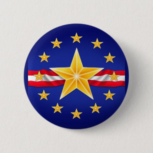 Veteran Star Ronde Button 5,7 Cm