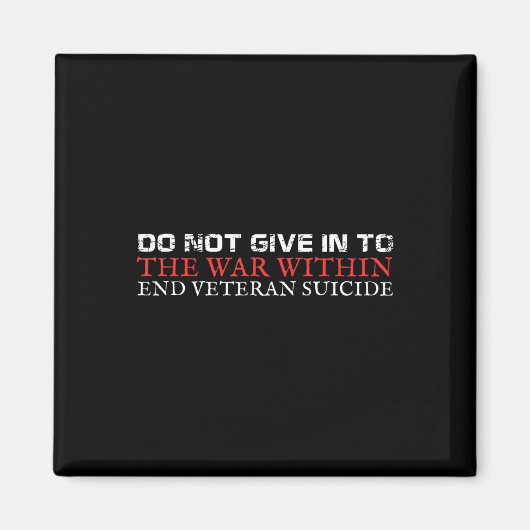 Veteran Suicide Awareness Magneet (Voorkant)