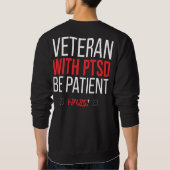 Veteran Sweater, Veteran with PTSD gear, for vets Trui (Achterkant)