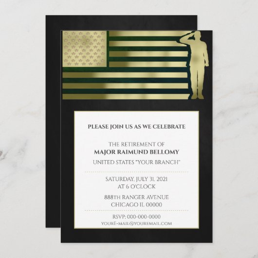 Veteran Uitnodiging (Voorkant / Achterkant)