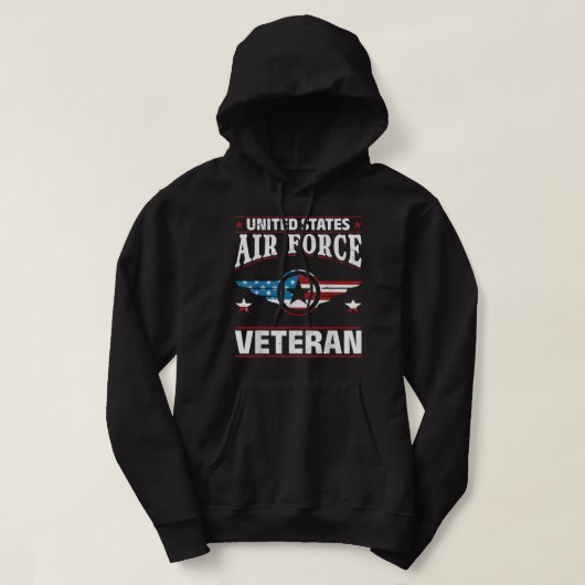 Veteran United States Air Force Veter Hoodie (Design voorkant)