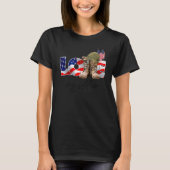 Veteran US Flag Combat Boot Love My Soldier T-shirt (Voorkant)