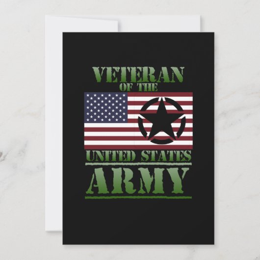 Veteran USA Flag Happy Veterans Day Support Bedankkaart (Voorkant)