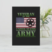 Veteran USA Flag Happy Veterans Day Support Bedankkaart (Staand voorkant)