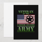 Veteran USA Flag Happy Veterans Day Support Bedankkaart (Voorkant / Achterkant)