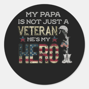 Veteran van de militaire familie ondersteunt Mijn Ronde Sticker