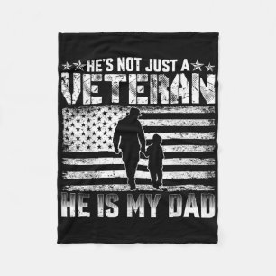 Veteran van de militaire familie steunt mijn vader fleece deken