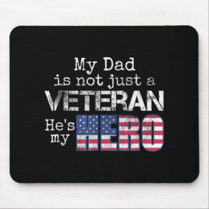 Veteran van de militaire familie steunt mijn vader muismat