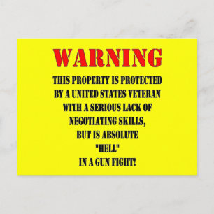 VETERAN VAN DE VERENIGDE STATEN BRIEFKAART