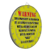 VETERAN VAN DE VERENIGDE STATEN DARTBORD (Voorkant Links)