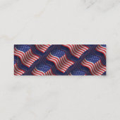 Veteran Waving Flag Verenigde Staten Mini Visitekaartje (Achterkant)