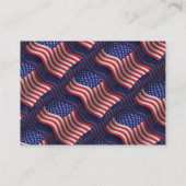 Veteran Waving Flag Verenigde Staten Visitekaartje (Achterkant)