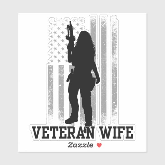 Veteran Wife Sticker (Vel)