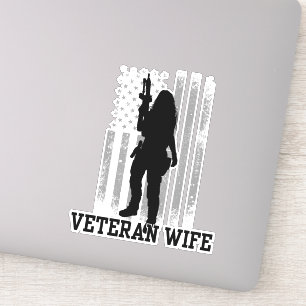 Veteran Wife Sticker