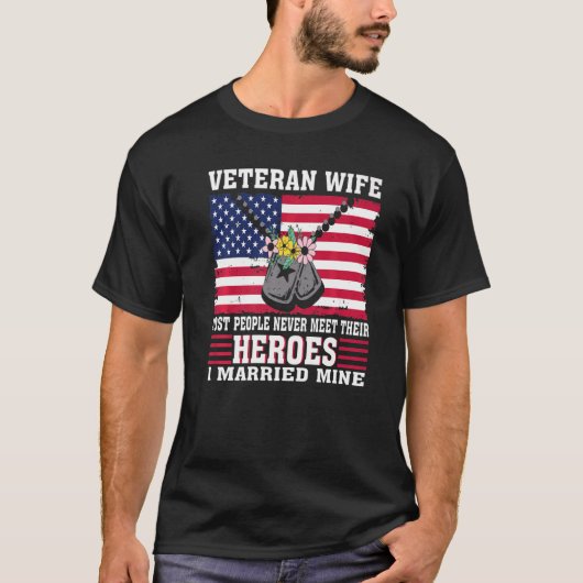 Veteran Wife trouwde haar Hero T-shirt (Voorkant)