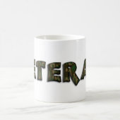 Veteran Woodland Camouflage Typografie Koffiemok (Center)