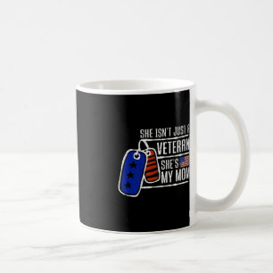 Veteran Ze is mijn moeder Vlag van Amerikaanse Vet Koffiemok