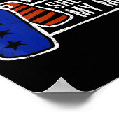 Veteran Ze is mijn moeder Vlag van Amerikaanse Vet Poster (Hoek)