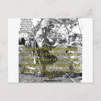 Veterandag Briefkaart