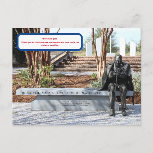 Veterandag Briefkaart (Voorkant)