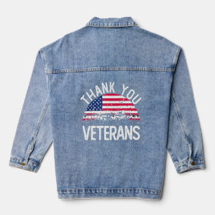 Veterandag Dank je veteranen die de Boots ameriek  Denim Jacket