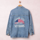 Veterandag Dank je veteranen die de Boots ameriek  Denim Jacket (Hangar)