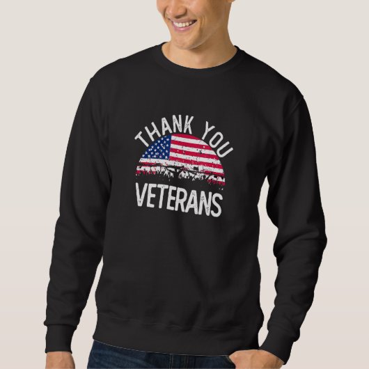Veterandag Dank je veteranen die de Boots ameriek  Trui (Voorkant)
