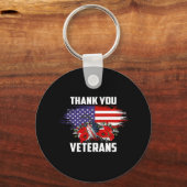 Veterandag Dank jullie veteranen 310 Sleutelhanger (Voorkant)