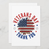 VETERANDAG DANK U FEESTDAGENKAART (Voorkant / Achterkant)