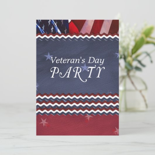 Veterandag feestdag kaart (Staand voorkant)