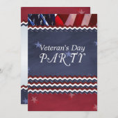 Veterandag feestdag kaart (Voorkant / Achterkant)