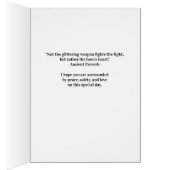 Veterandag veteraan op veteraan patriottisch hart (Binnen (Rechts))