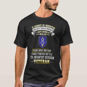 Veterandagmilitie, oude achtste infanteriedivisie t-shirt